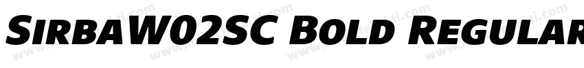 SirbaW02SC Bold Regular字体转换